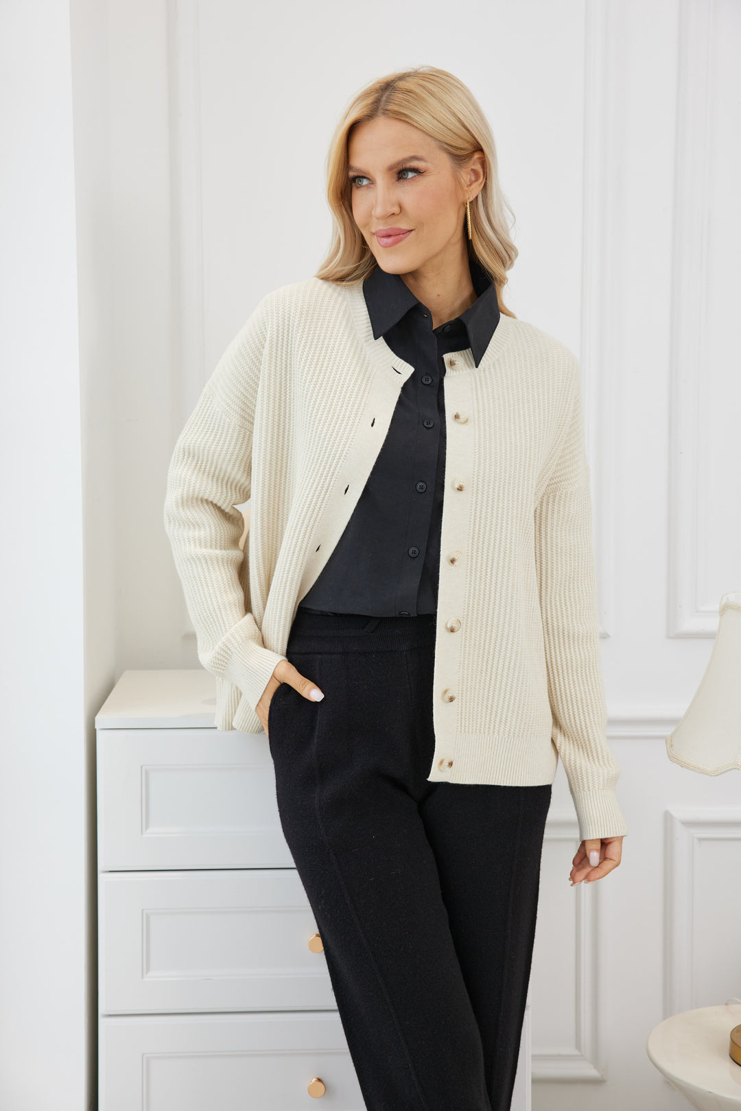 Melissa Luxe Ribbed Cardigan