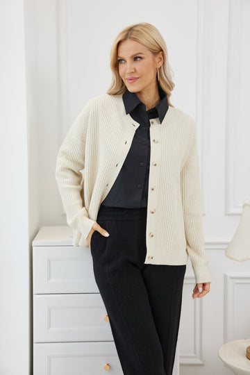 Melissa Luxe Ribbed Cardigan